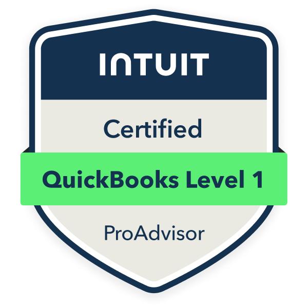 Intuit Certified QuickBooks Level 1 ProAdvisor